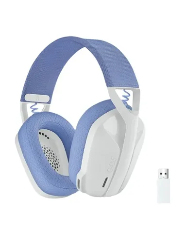 Auriculares con microfono logitech g435 gaming wireless inalambrico blanco