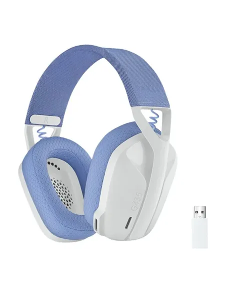 Auriculares con microfono logitech g435 gaming wireless inalambrico blanco