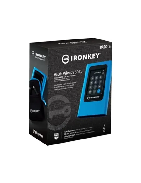 Disco duro externo ssd kingston ironkey vault privacy 80 1.92tb usb tipo c