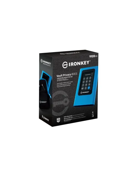 Kingston Technology IronKey 1920GB Vault Privacy 80 XTS-AES 256-bit SSD externo cifrado