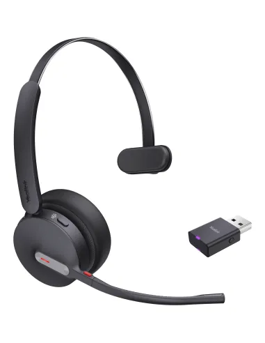 Yealink WH64 Hybrid Mono Teams Auriculares Inalámbrico Diadema Oficina Centro de llamadas MicroUSB Bluetooth Negro