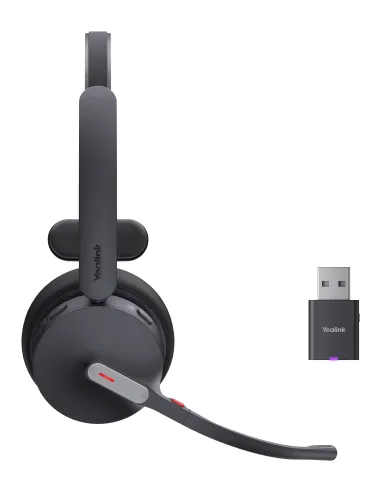 Yealink WH64 Hybrid Mono Teams Auriculares Inalámbrico Diadema Oficina Centro de llamadas MicroUSB Bluetooth Negro