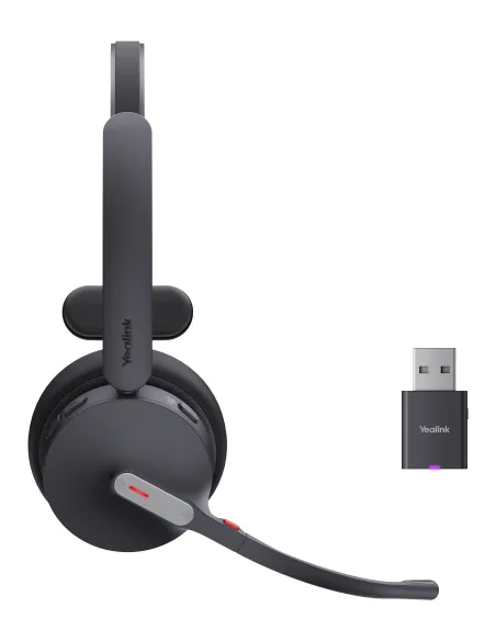 Yealink WH64 Hybrid Mono Teams Auriculares Inalámbrico Diadema Oficina Centro de llamadas MicroUSB Bluetooth Negro