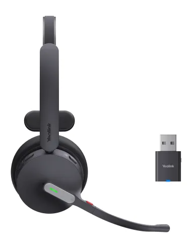 Yealink WH64 Hybrid Mono Teams Auriculares Inalámbrico Diadema Oficina Centro de llamadas MicroUSB Bluetooth Negro