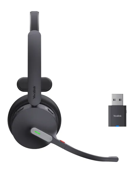 Yealink WH64 Hybrid Mono Teams Auriculares Inalámbrico Diadema Oficina Centro de llamadas MicroUSB Bluetooth Negro