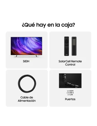 Samsung TV 77" OLED S83H 4K Vision AI Smart TV (2026)