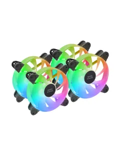Mars Gaming MF-4A Carcasa del ordenador Ventilador 12 cm Negro 4 pieza(s)