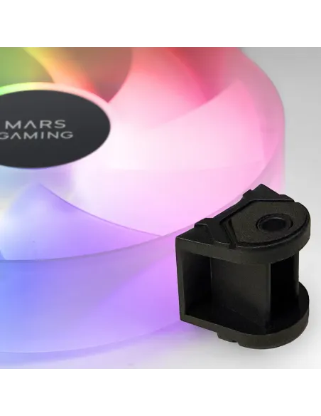 Mars Gaming MF-4A Carcasa del ordenador Ventilador 12 cm Negro 4 pieza(s)