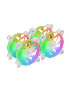 Mars Gaming MF-4A Carcasa del ordenador Ventilador 12 cm Blanco 4 pieza(s)