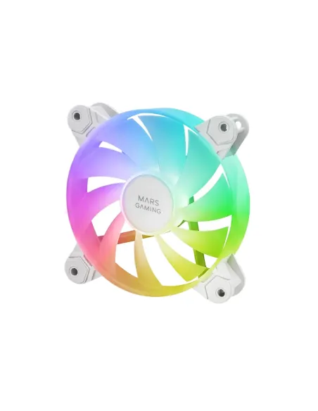 Mars Gaming MF-4A Carcasa del ordenador Ventilador 12 cm Blanco 4 pieza(s)