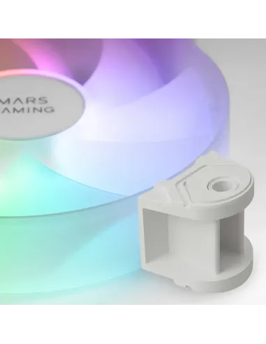 Mars Gaming MF-4A Carcasa del ordenador Ventilador 12 cm Blanco 4 pieza(s)