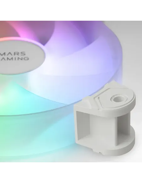 Mars Gaming MF-4A Carcasa del ordenador Ventilador 12 cm Blanco 4 pieza(s)