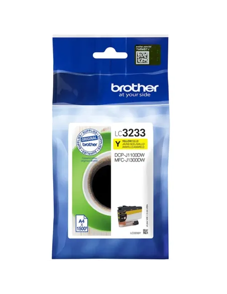 Cartucho tinta brother lc3233y amarillo 1500 páginas