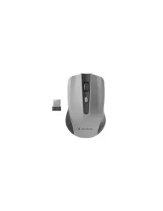 Gembird Ratón Óptico Inalámbr. 1600 DPI Negro/Gris