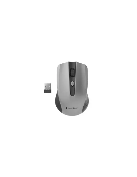 Gembird Ratón Óptico Inalámbr. 1600 DPI Negro/Gris
