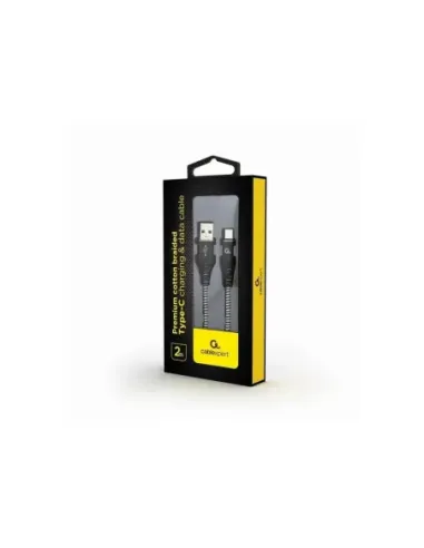 Gembird Cable USB T C trenzado de algodón 2m