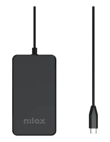 Nilox COMPACT PRO POWERBANK 20K MAH PD65W Portátil, Tableta, Smartphone Negro Corriente alterna Carga rápida Interior