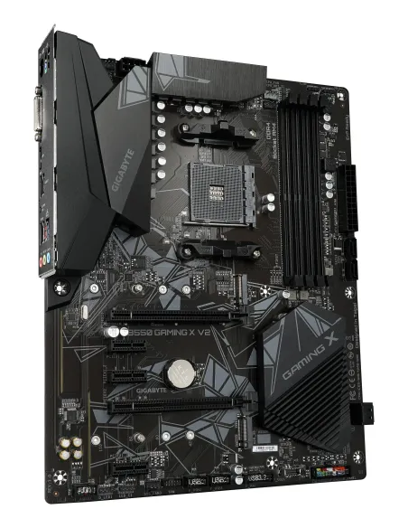 GIGABYTE B550 Gaming X V2 Placa base - Procesadores AMD Ryzen 5000, VRM de 10+3 fases, hasta 4733 MHz DDR4, 1xPCIe 4.0 + 1xPCIe