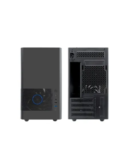 CoolBox CAJA MATX MP2 NEGRA USB-C 3.2 GEN1 VENTILADOR 120 PWM FULL METAL S FTE