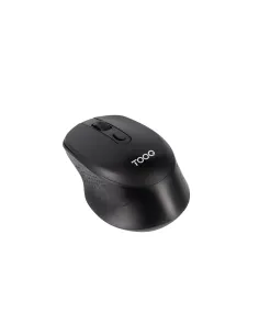 TooQ Ratón inalámbrico, 1600 DPI, 4 Botones, Negro