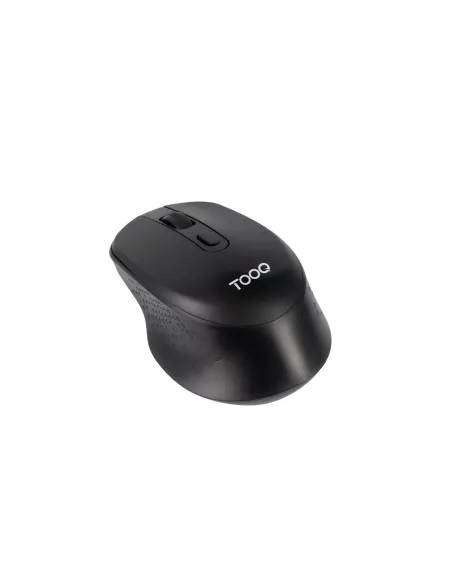 TooQ Ratón inalámbrico, 1600 DPI, 4 Botones, Negro