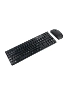 TooQ Teclado + Ratón slim inalámbricos, Negro