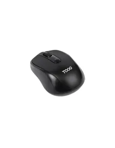 TooQ Ratón inalámbrico, 1600 DPI, 4 botones, Negro