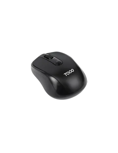 TooQ Ratón inalámbrico, 1600 DPI, 4 botones, Negro