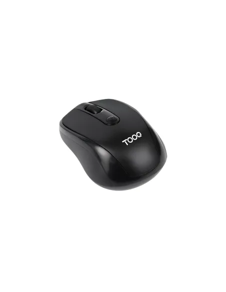 TooQ Ratón inalámbrico, 1600 DPI, 4 botones, Negro