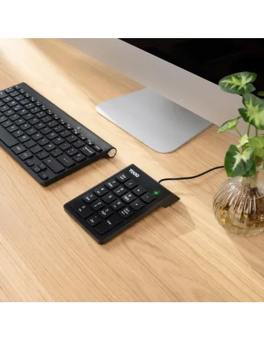 TooQ Teclado numérico USB, 19 teclas, Negro