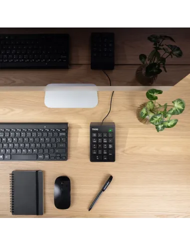 TooQ Teclado numérico USB, 19 teclas, Negro