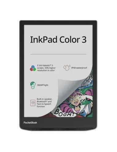 Libro electronico ebook pocketbook inkpad color 3 7.8pulgadas 32gb - color stormy sea