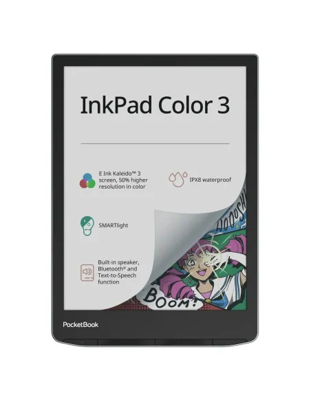 Libro electronico ebook pocketbook inkpad color 3 7.8pulgadas 32gb - color stormy sea