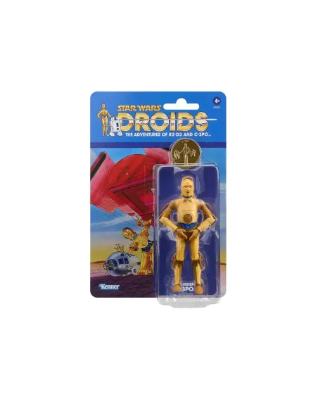 Figura hasbro star wars droids the adventures ofr2 - d2 and c - 3po