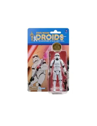 Figura hasbro star wars droids the adventures of r2 - d2 and c - 3po stormtrooper