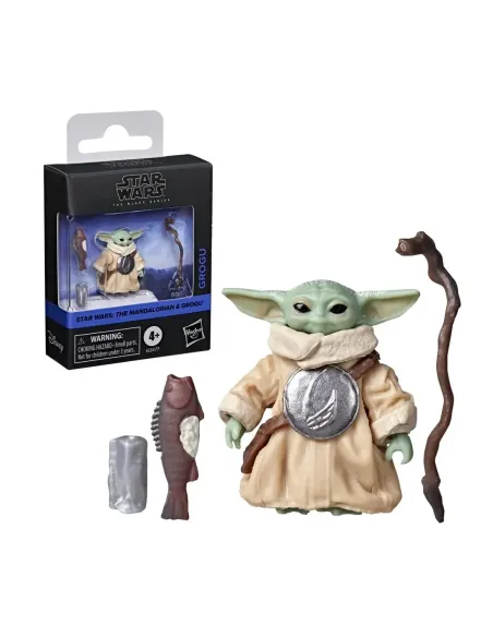 Figura hasbro star wars the black collection the mandalorian & grogu -  grogu