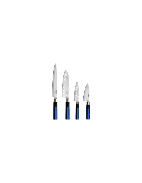 Pack 6 Piezas Monix Solid+ M355003/ 4 Cuchillos Santoku/ 1 Tijeras Solid Pro/ 1 Tacoma Organizadora
