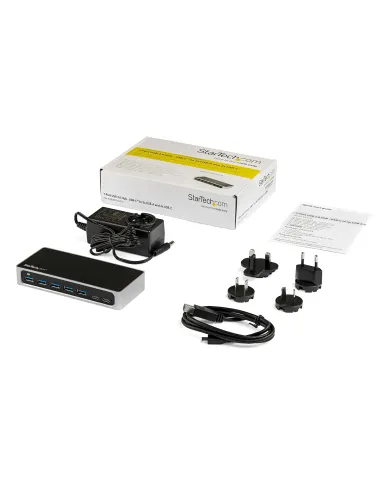 StarTech.com Hub Concentrador USB 3.0 USB C a 5x USB-A y 2x USB Tipo C de 7 Puertos - 5Gbps - Ladrón USBC Alimentado