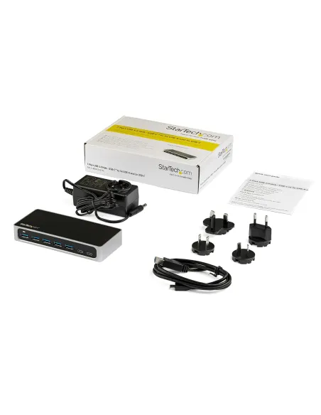 StarTech.com Hub Concentrador USB 3.0 USB C a 5x USB-A y 2x USB Tipo C de 7 Puertos - 5Gbps - Ladrón USBC Alimentado