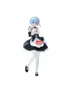 Figura banpresto re: zero starting life in another world glitter & glamours rem maid ver. 24cm