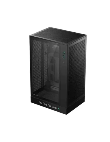 Caja ordenador gaming deepcool matx ch270 digital cristal templado negra