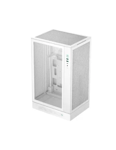 Caja ordenador gaming deepcool matx ch270 digital cristal templado blanca