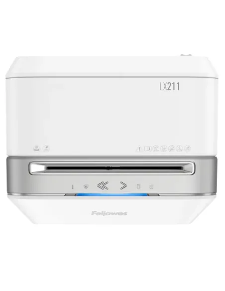 Fellowes LX Series Powershred LX21 triturador de papel Microcorte Gris, Blanco