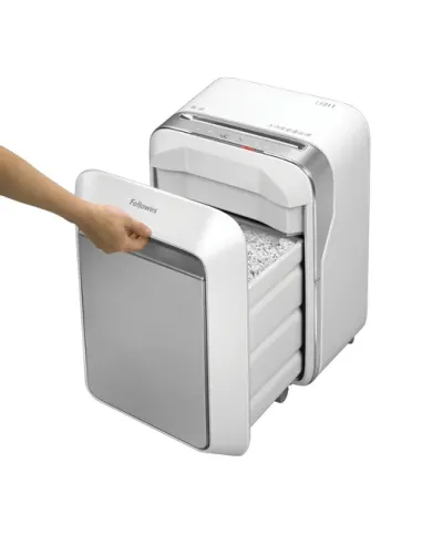 Fellowes LX Series Powershred LX21 triturador de papel Microcorte Gris, Blanco