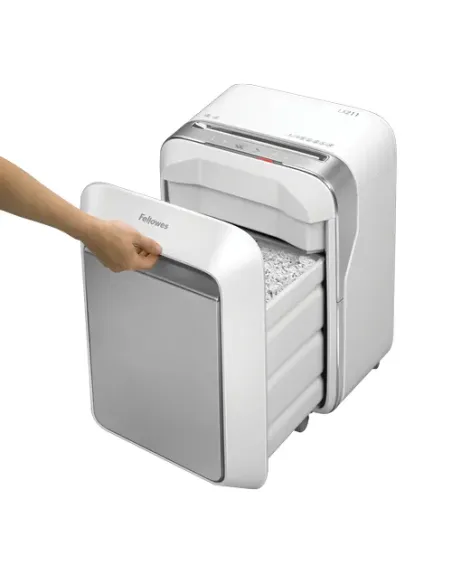 Fellowes LX Series Powershred LX21 triturador de papel Microcorte Gris, Blanco