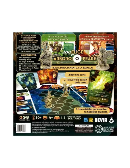 Juego de mesa dragon eclipse: mystling academy -  peare contra arboro