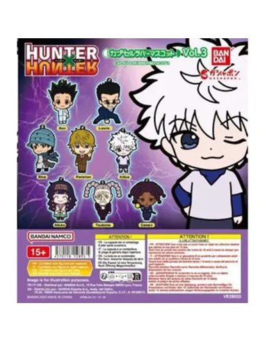 Surtido bandai gashapon hunter x hunter capsule rubber 3 40 articulos