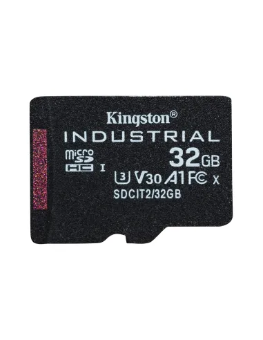 Kingston Technology Tarjeta 32GB microSDHC Industrial C10 A1 pSLC paquete individual sin adaptador