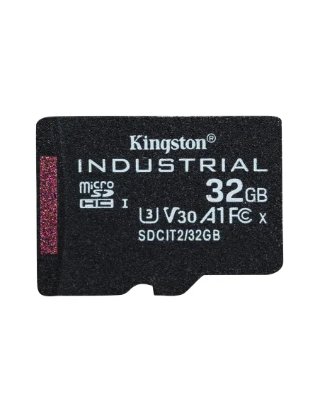 Kingston Technology Tarjeta 32GB microSDHC Industrial C10 A1 pSLC paquete individual sin adaptador