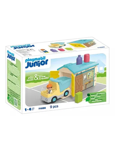 Playmobil junior camión con garaje